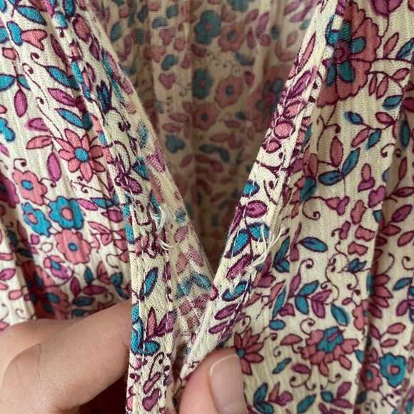 American Eagle Floral Boho Romper - Picture 2 of 7